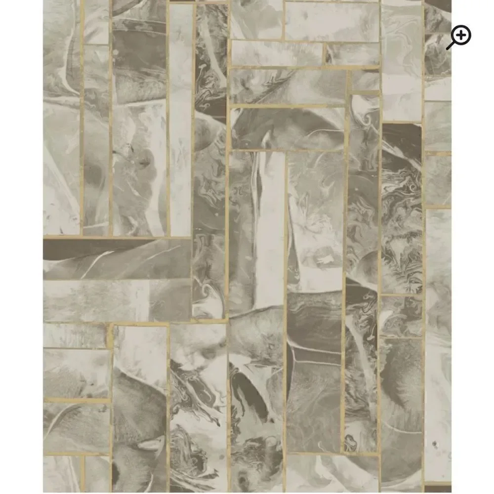 York Wallcoverings, Candice Olson's Natural Splendor, Taupe and Gold, NWT